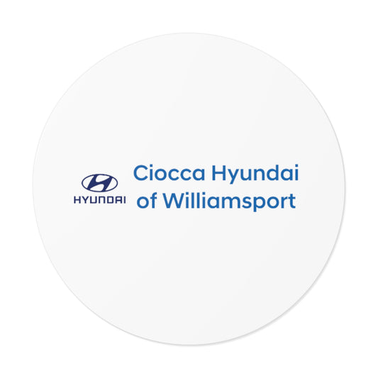 Round Vinyl Stickers - Hyundai Williamsport